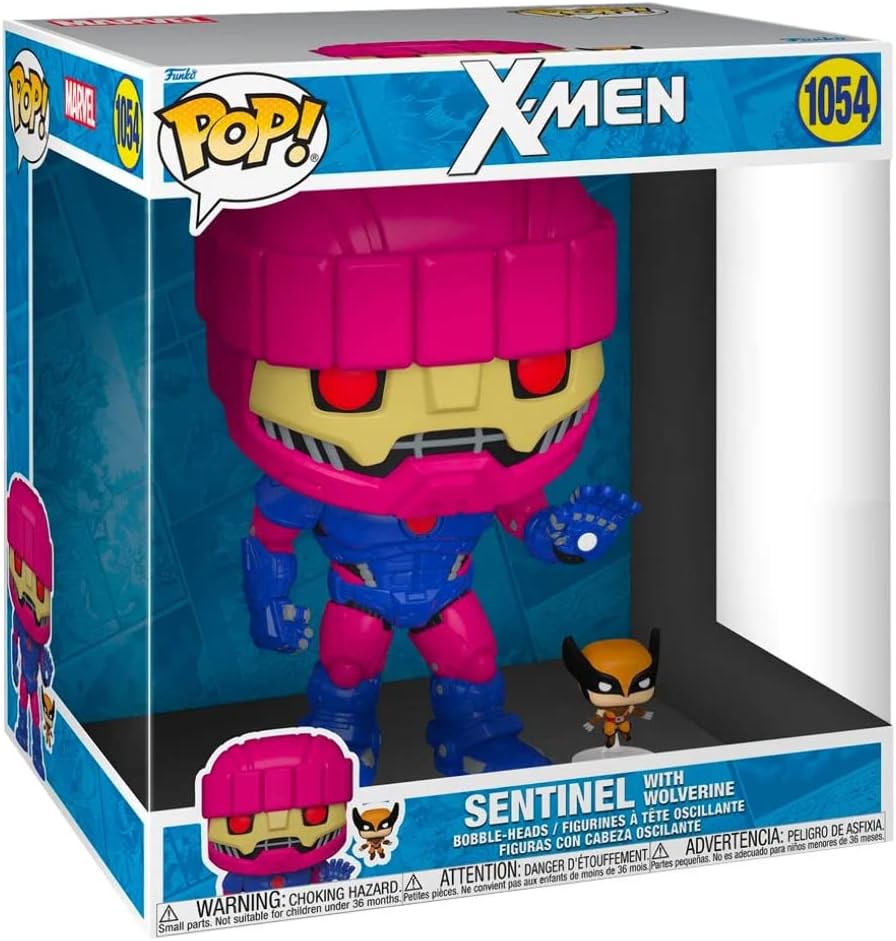 Funko Pop Jumbo Xmen Sentinel W/wolverin