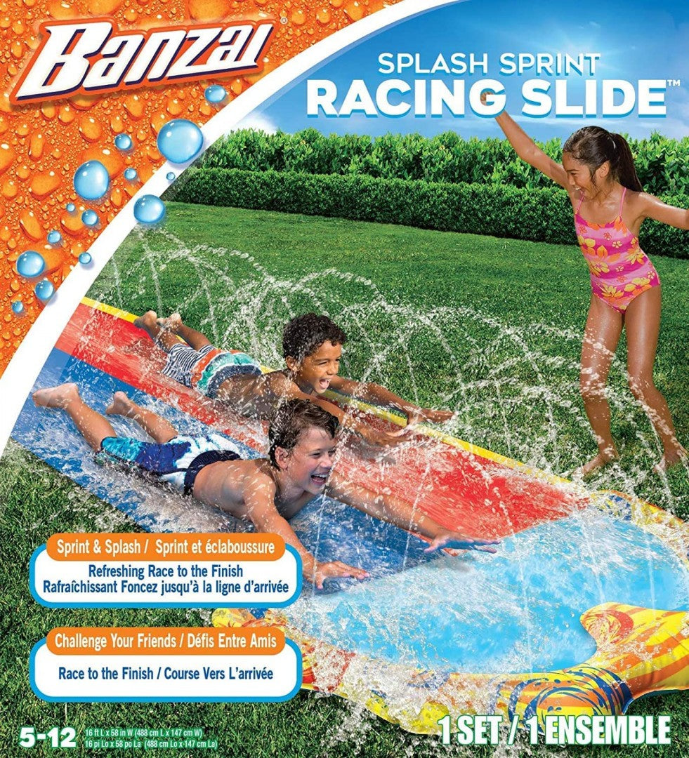 Banzai 16ft Splash Sprint Racing Slide