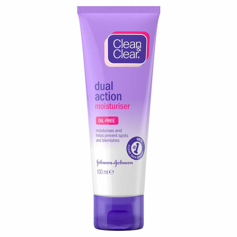 Clean & Clear Dual Action Oil-Free Moisturiser - 100ml